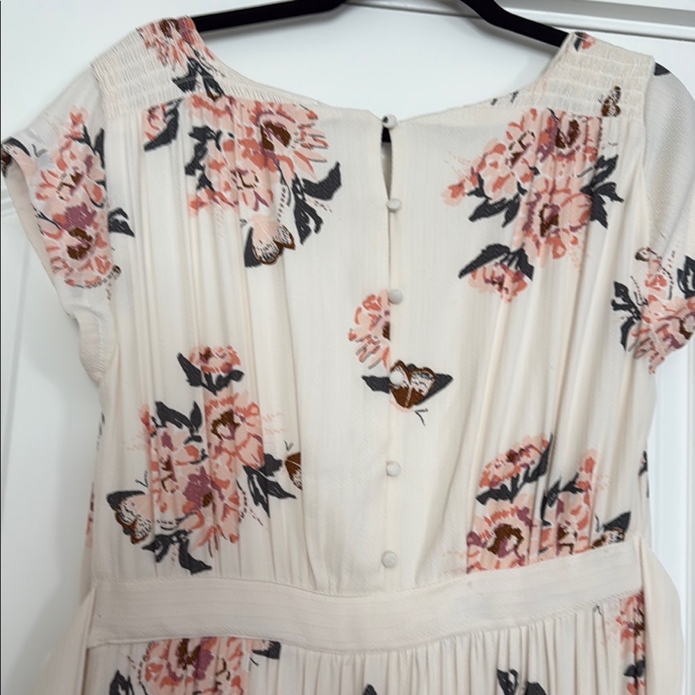 Free People Floral Cream Maxi Dress - Picture 4 of 5